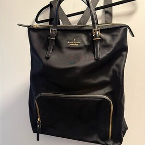 Kate Spade convertible nylon black Backpack